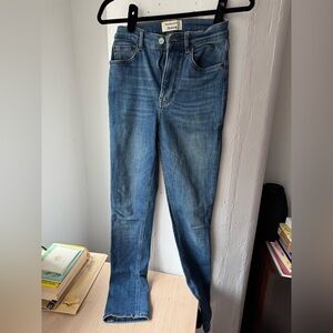 Reformation Blue Skinny Leg Jeans High Rise